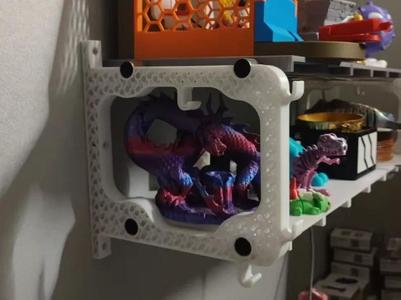 Wall-mounted shelf (60 lbs capacity, suitable for filaments, models, etc.)