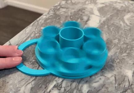 Rotating Easter Egg paint tray 