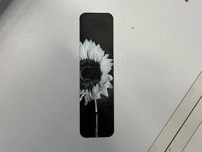 Hueforge Sunflower bookmark
