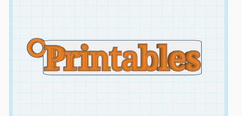 Printables key chain