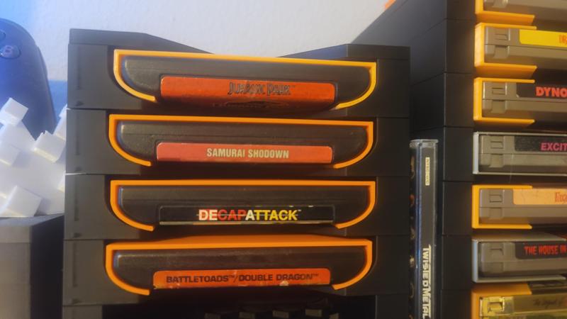 Sega Genesis Stackable Game Storage