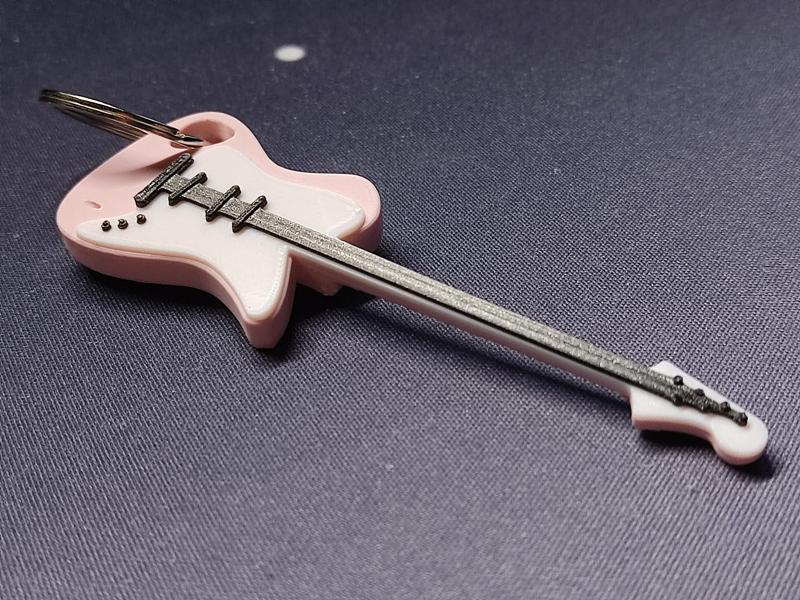 Guitar Keychain 4 colours