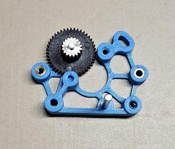 ProtoXtruder Back plate mount for HGX-lite gear kit (Back_HGX.stl)