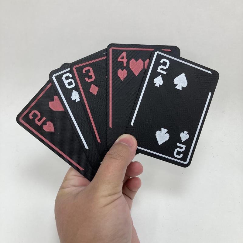 Multi-Color Playing Cards (for single filament printers)