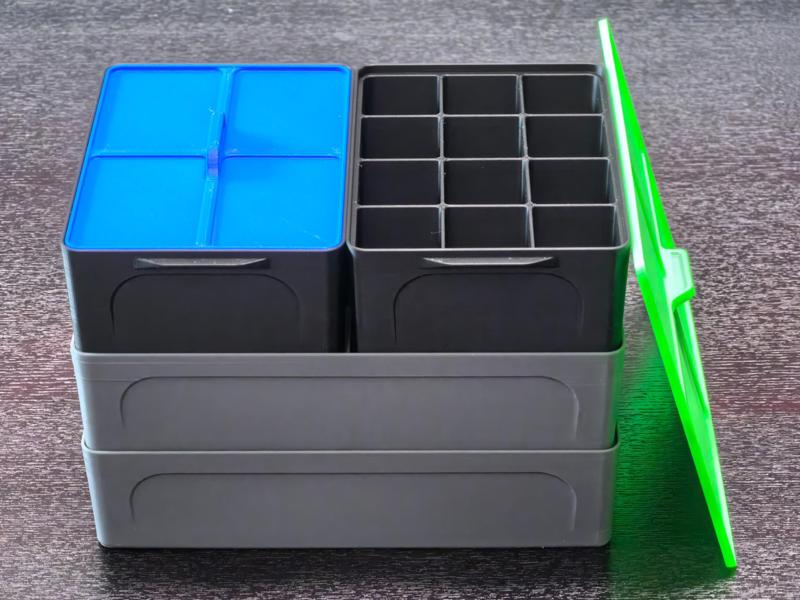 Medium Stackable Storage Boxes with Lids