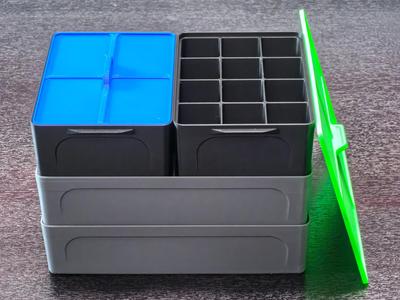 Medium Stackable Storage Boxes with Lids