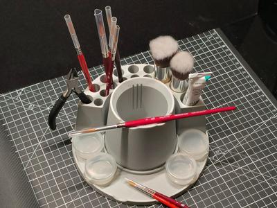 Brush and Water Pot Holder Remix