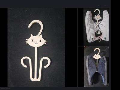 cute cat shoe hook hanger storage rack