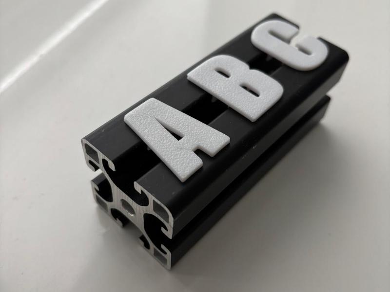 Letters Simrig Sim Rig Fonts Font Aluminum 4040
