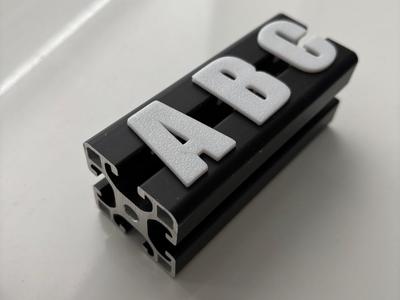 Letters Simrig Sim Rig Fonts Font Aluminum 4040
