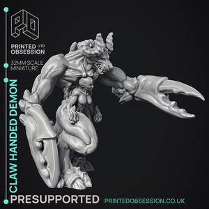 Claw Handed Demon - Greater Demon - PRESUPPORTED - 32 mm scale