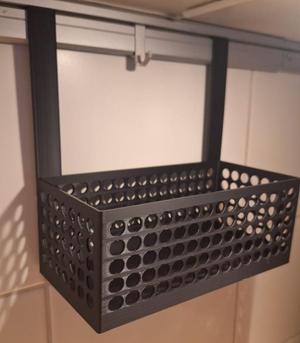 Basket for old IKEA kitchen rail