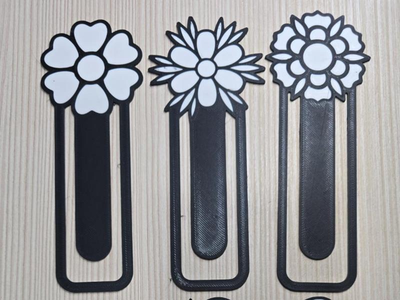 KIT 5x BookMark Flowers and Butterfly Minimal