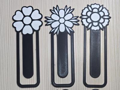KIT 5x BookMark Flowers and Butterfly Minimal