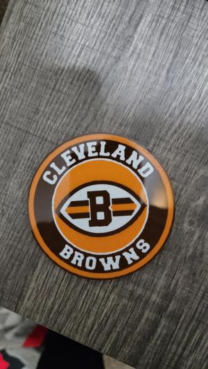 cleveland browns b logo coaster