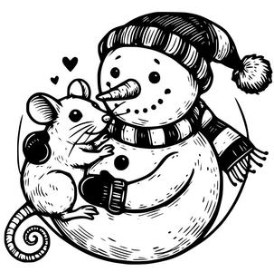 Snowman (13) coaster