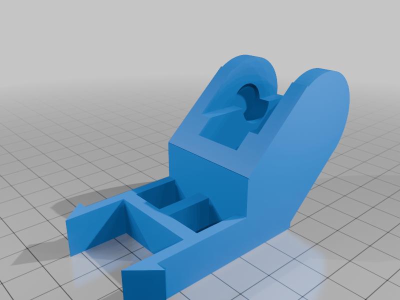 Robust Clip-On Compost Lid Hinge - Modeled from Original