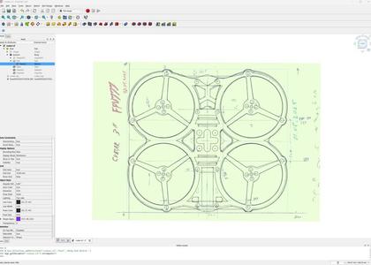 EACHINE CVATAR 3" Reinforcement bottom plate inkl FreeCad