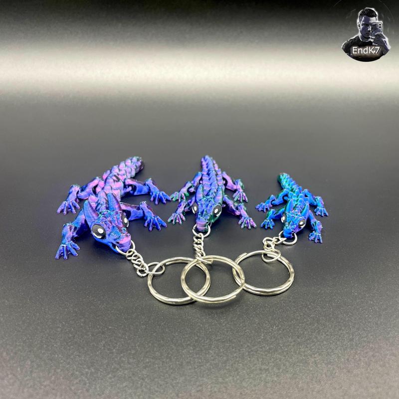 Baby Bull Dragon Keychain - Flexi - Print in Place - No Supports - Fantasy