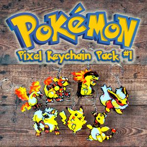 Pokemon Pixel Keychain - Pack #1