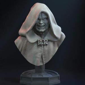 Darth Sidious Emperor Palpatine Bust STL files for 3D printing | Assembly Model