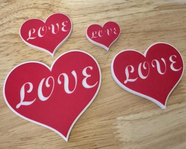 Love Heart (Valentine's day) - Fridge Magnet (Hot-Swap, Multi-Color) | Decoration For Whiteboard, Refrigerator, Locker, Cabinet | Home & Kitchen Essential, Classroom Office Supplies