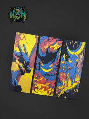 Pokemon Battle Inspired Art / Bookmarks