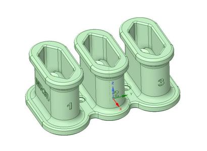 Soporte tres cargadores (dos modelos). Support three chargers (two models)