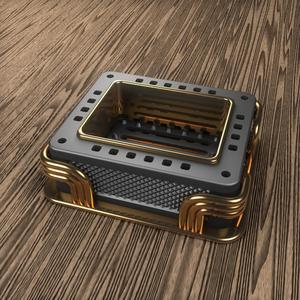 Art Deco Da Vinci brush soap tray / holder with ventilation