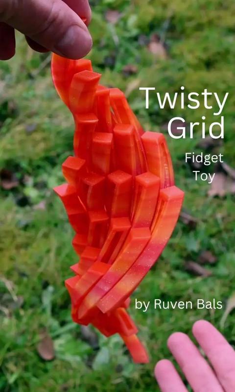 Twisti Grid - Print in Place Fidget Toy