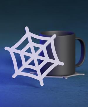 Minimal Arachnid Web Coaster