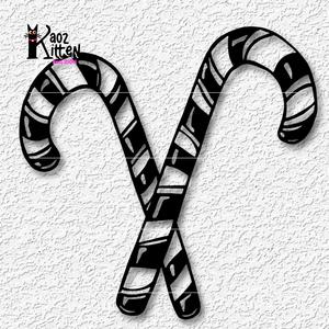 candy canes wall art christmas candy decor