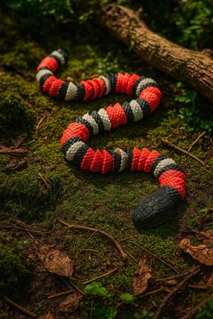 Coral Coil Snake – Articulated Flexi Toy