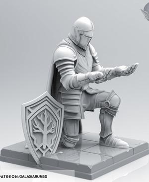 Medieval Knight Pen Holder – Decorative Figure