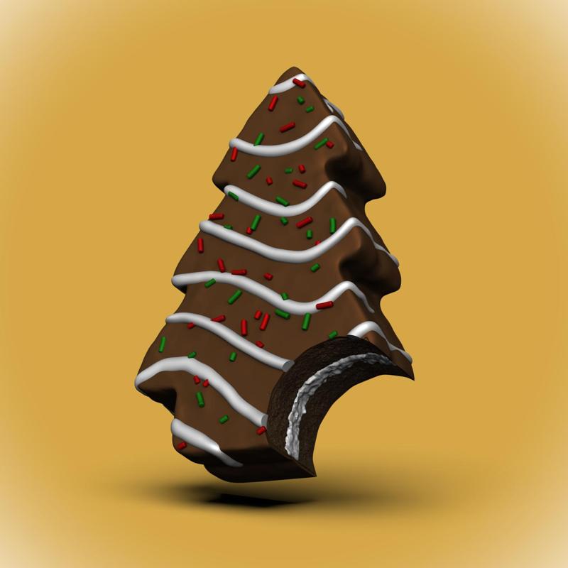 Little Debbie Chocolate Tree-Bite Keychain/Ornament (+MMU)
