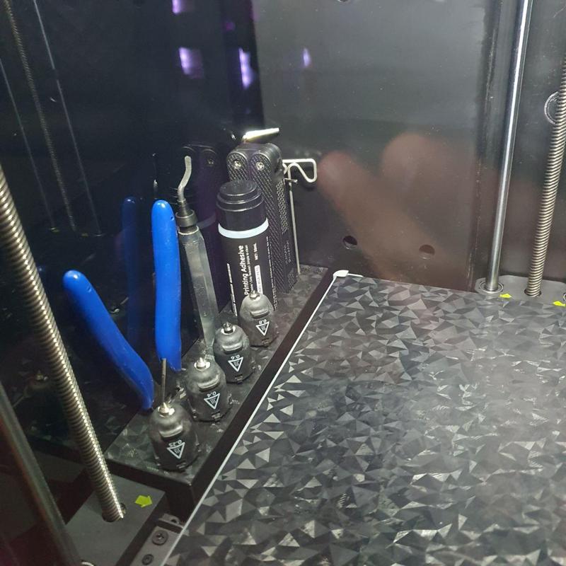Flashforge Adventurer 5M shelf for tools & noozles REMIX