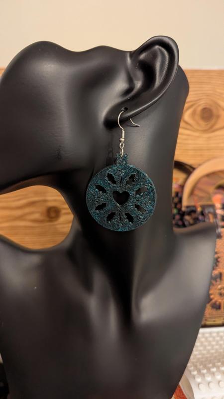  Ornament Wreath Earrings Day 6