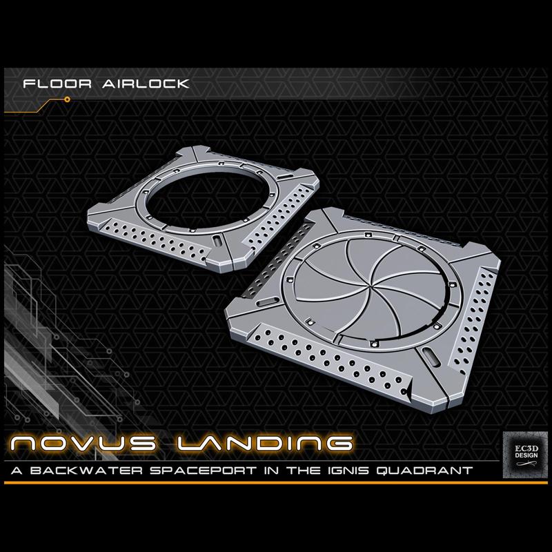 Sci-fi Floor Airlock [Support-Free]