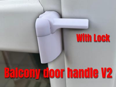 Balcony door handle V2 (With Lock)