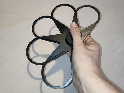 Foldable 5 cup carrier 