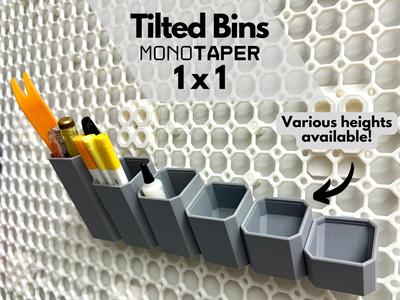 Tilted Bins MonoTaper - 1x1 (various heights)