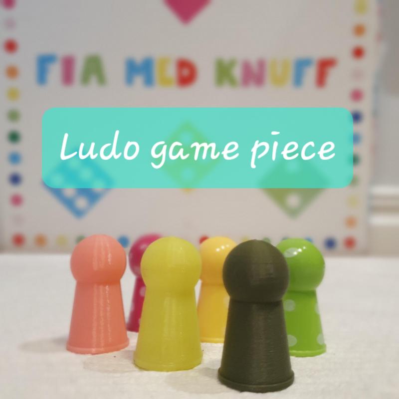 Ludo game piece for swedish version (Fia med knuff)