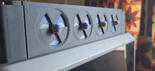 UPDATED 60mm K1/K1C lid riser with geared vents