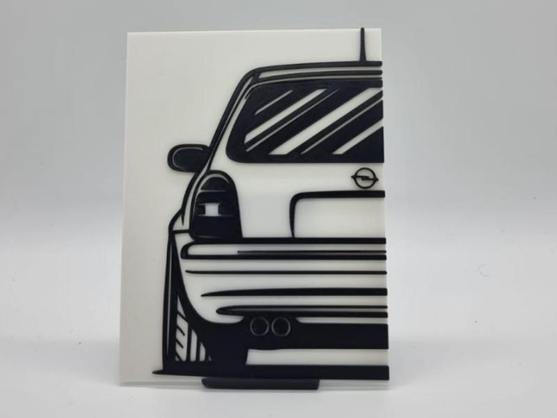 2D Wall Art Opel Corsa B GSI