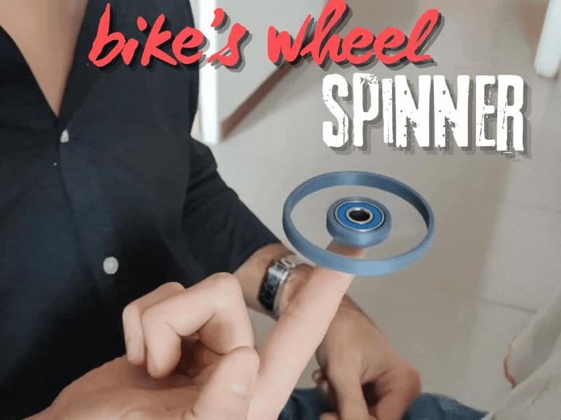 bike's wheel spinner