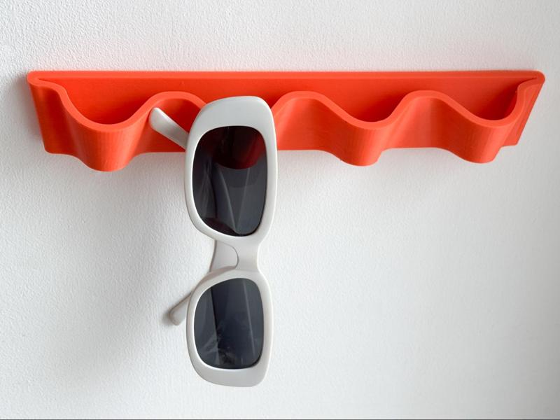 Wave sunglasses holder rack