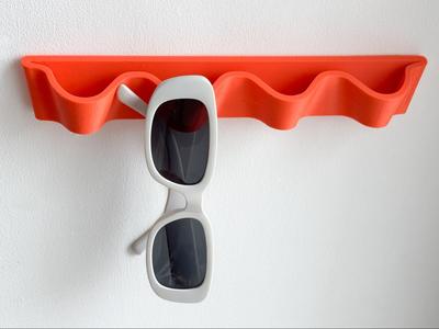 Wave sunglasses holder rack