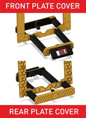 PRUSA MK4 FRONT and REAR PLATE COVER