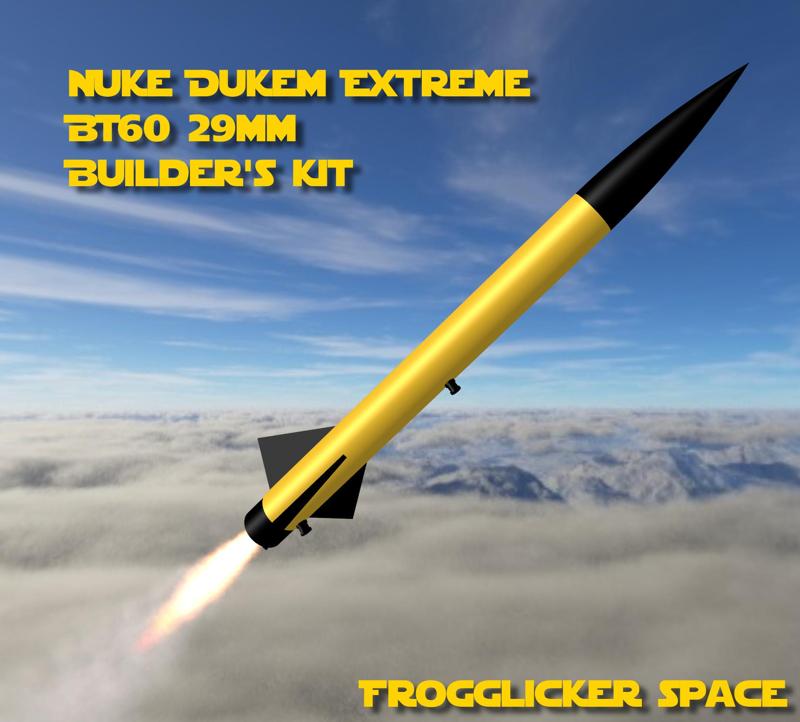 Nuke Dukem Model Rocket - Extreme Series