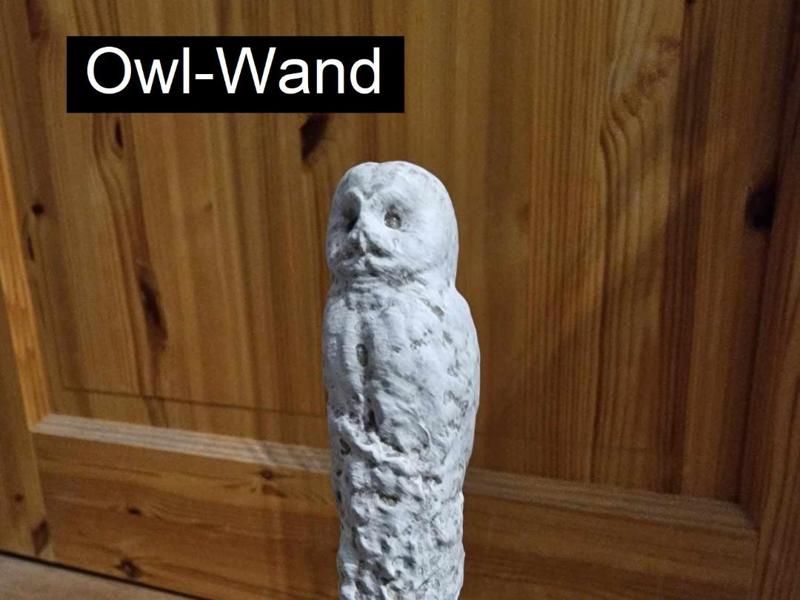 Owl Wand - Harry Potter Hedwig inspired